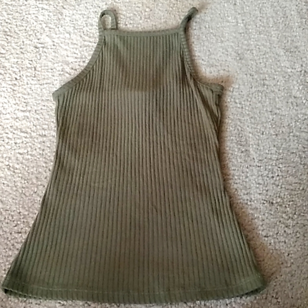 Green tank top